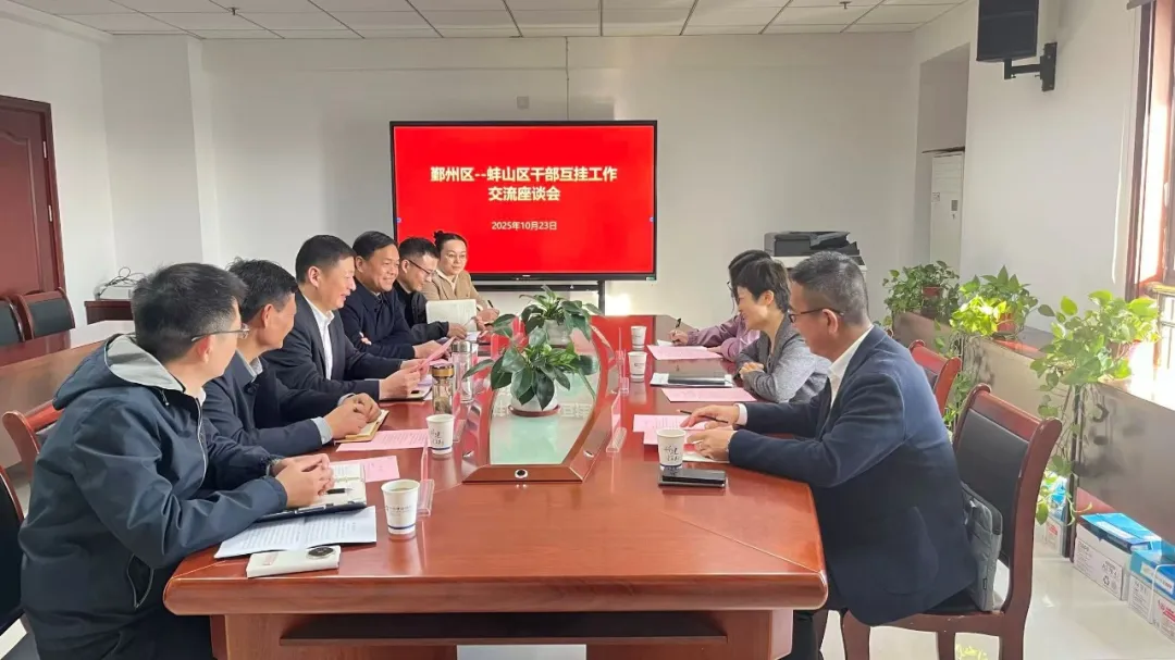 寧波市鄞州區委組織部來蚌山區調研交流工作